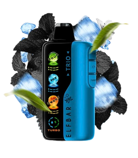 Elf Bar Trio 40000 Black Mint (Мята) dElf Bar Trio 40000 Black Mint фото